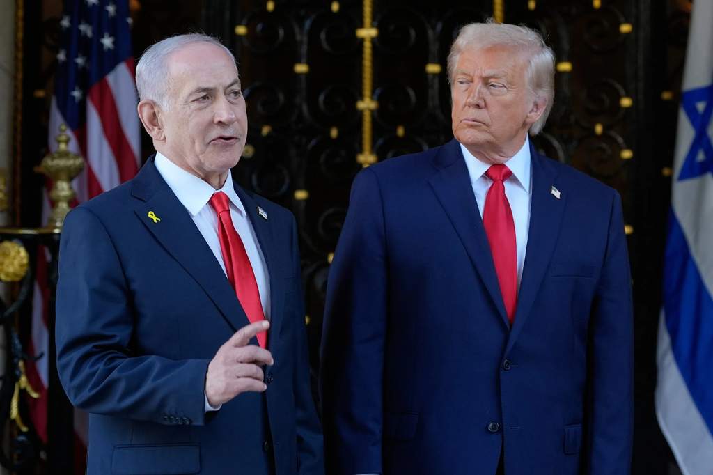 Gedung Putih di Washington DC, Amerika Serikat, tempat berlangsungnya pertemuan tertutup antara Presiden Donald Trump dan Perdana Menteri Israel Benjamin Netanyahu.