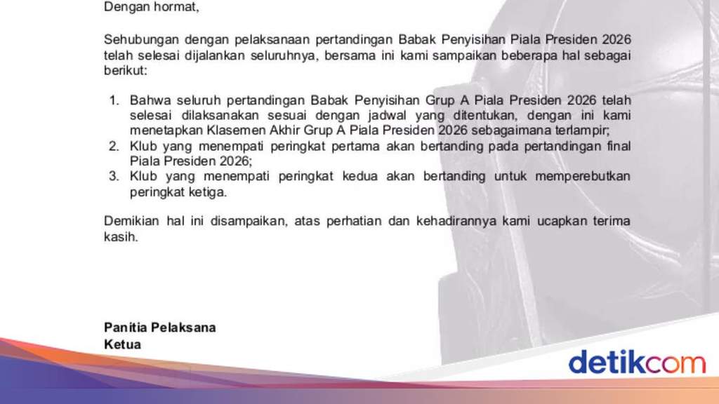 Logo resmi turnamen Piala Presiden 2026 berdampingan dengan lambang klub Persib Bandung dan Persebaya Surabaya.
